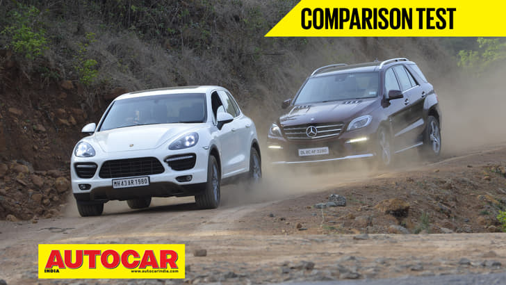 Mercedes-Benz ML 63 AMG vs Porsche Cayenne Turbo video