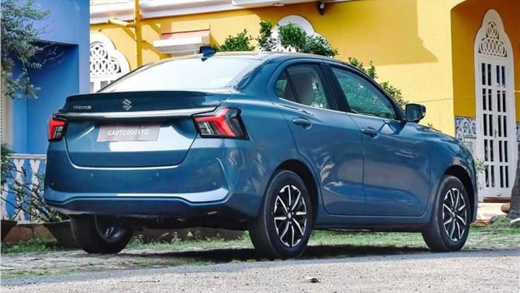 New Maruti Dzire rear New Maruti Dzire rear
