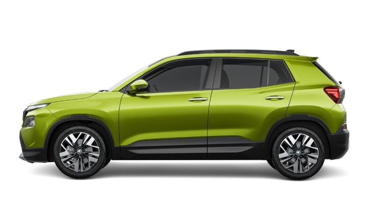 Skoda Kylaq side profile Skoda Kylaq side profile