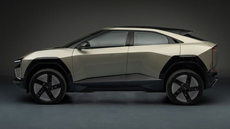 Mahindra BE 6e side profile Mahindra BE 6e side profile