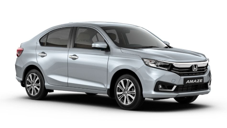 Old Honda Amaze front quarter