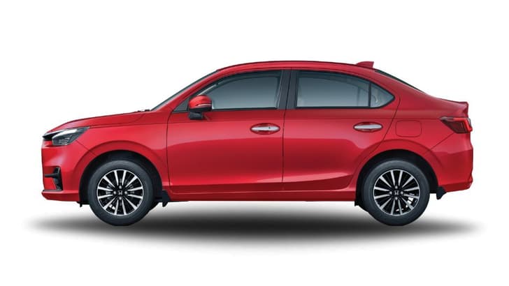 New Honda Amaze side profile New Honda Amaze side profile