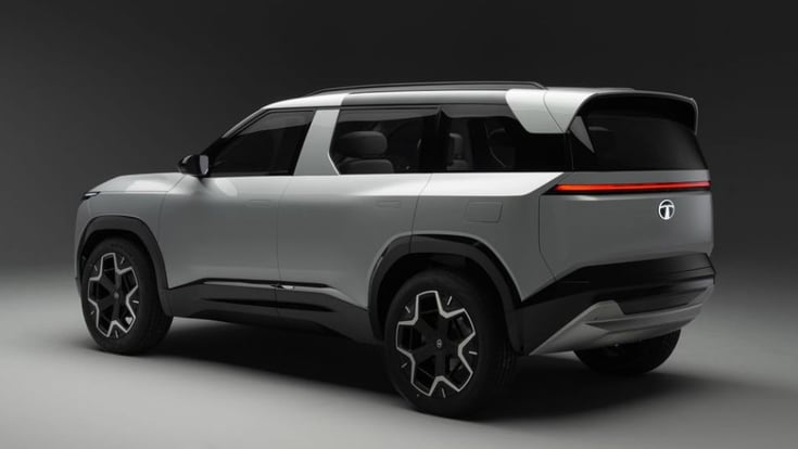 Tata Sierra EV rear quarter Tata Sierra EV rear quarter