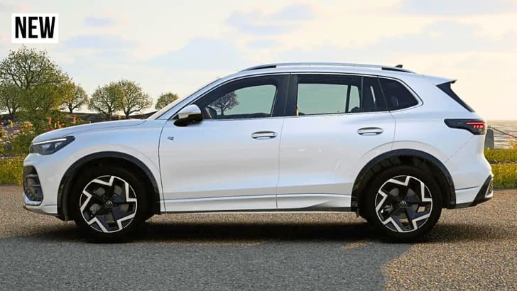 Tiguan exterior design side new Tiguan exterior design side new