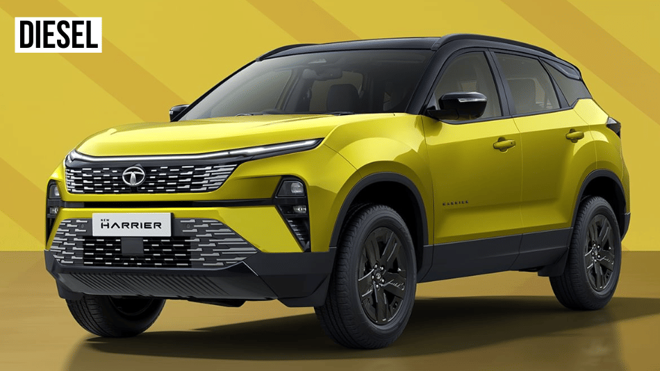 tata harrier in studio