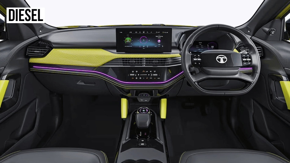 tata harrier interior in studio