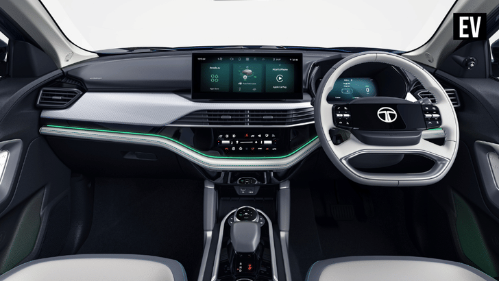 tata harrier ev interior in studio tata harrier ev interior in studio