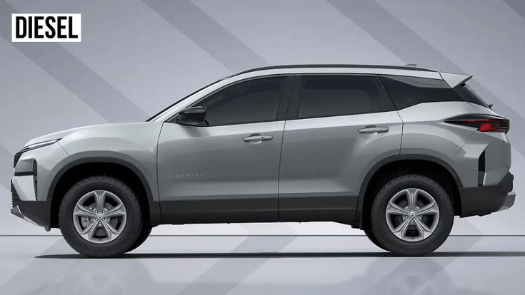 tata harrier side profile in studio tata harrier side profile in studio