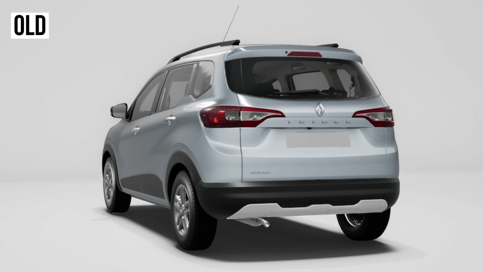 renault triber rear three quarter
