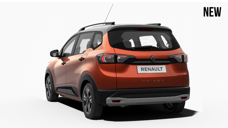 renault triber facelift rear three quarter