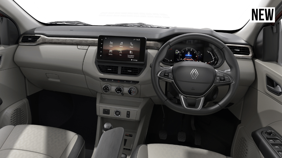 renault triber facelift dashboard