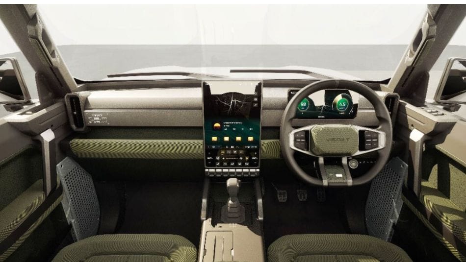 Mahindra Vision T interior