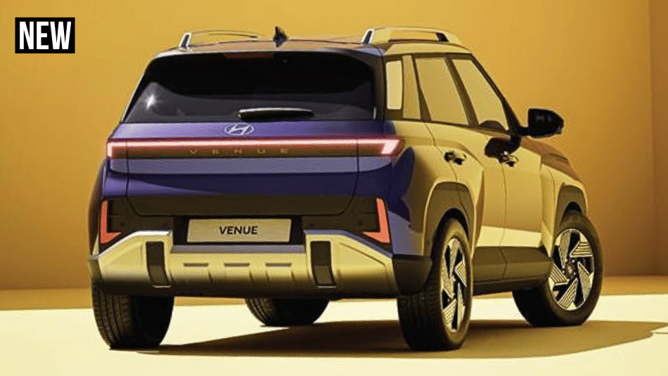 new hyundai venue rear three quarter