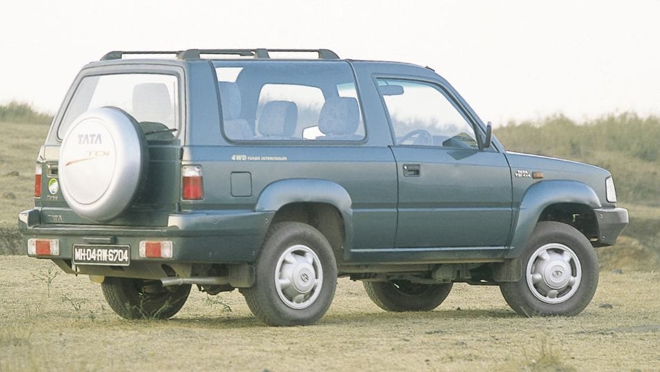 Old Tata Sierra rear quarter