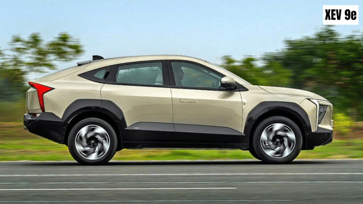 Mahindra XEV 9e side profile Mahindra XEV 9e side profile