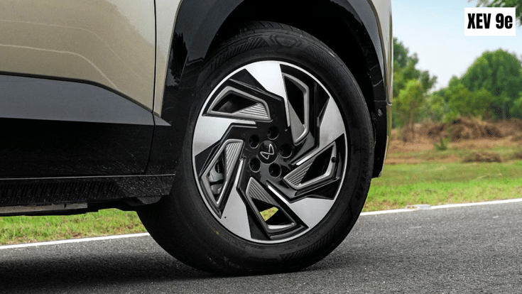 Mahindra XEV 9e alloy wheel size Mahindra XEV 9e alloy wheel size