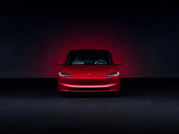 Tesla Model 3 Front View Tesla Model 3 Front View
