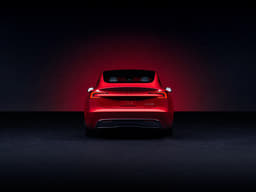 Tesla Model 3 Rear View Tesla Model 3 Rear View