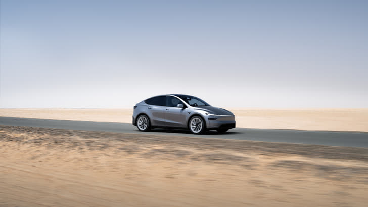Tesla Model Y Front Right Three Quarter Tesla Model Y Front Right Three Quarter