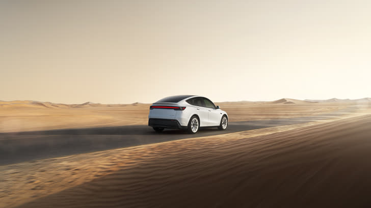 Tesla Model Y Rear View Tesla Model Y Rear View