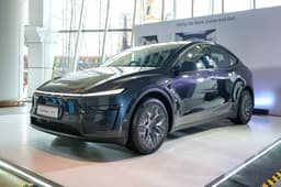 Tesla Model Y Front Right Three Quarter Tesla Model Y Front Right Three Quarter