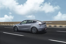 Tesla Model Y Front Right Three Quarter Tesla Model Y Front Right Three Quarter