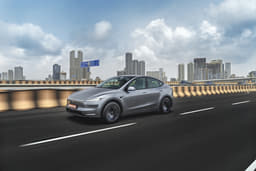 Tesla Model Y Front Right Three Quarter Tesla Model Y Front Right Three Quarter