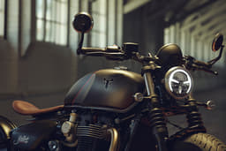 Triumph Bonneville Bobber Front Right Three Quarter