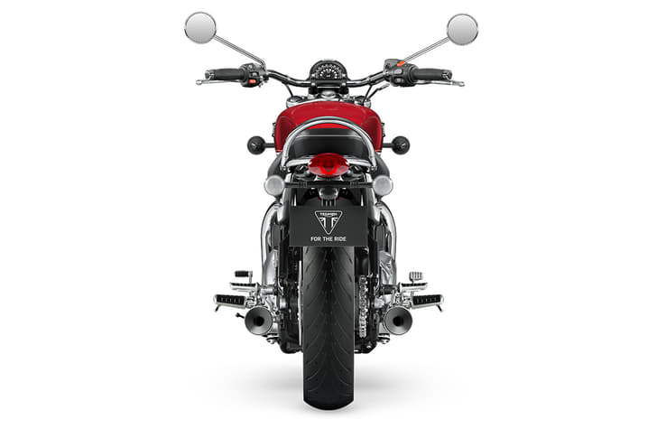 Triumph Bonneville Speedmaster Rear View Triumph Bonneville Speedmaster Rear View