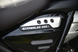 Triumph Scrambler 400 X Fuel Tank Shot