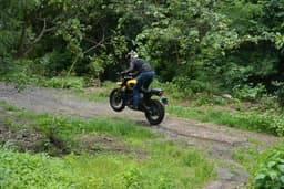 Triumph Scrambler 400 Xc Rear View